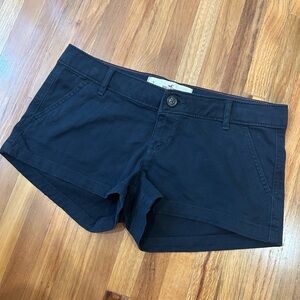Hollister Navy Stretch Chino Shorts